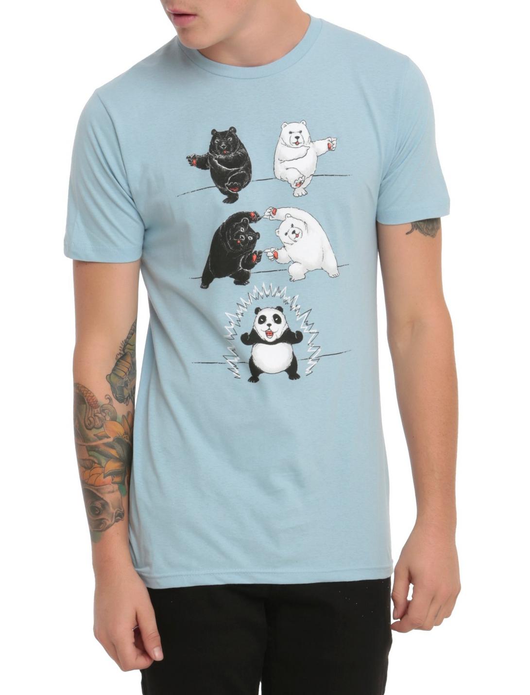 Ultimate Fusion Panda T-Shirt, LIGHT BLUE, hi-res