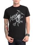 Metallica Skull Sketch T-Shirt, BLACK, hi-res