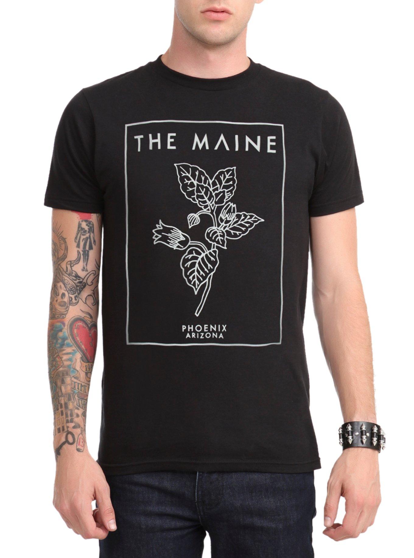 The Maine Flower T-Shirt, BLACK, hi-res