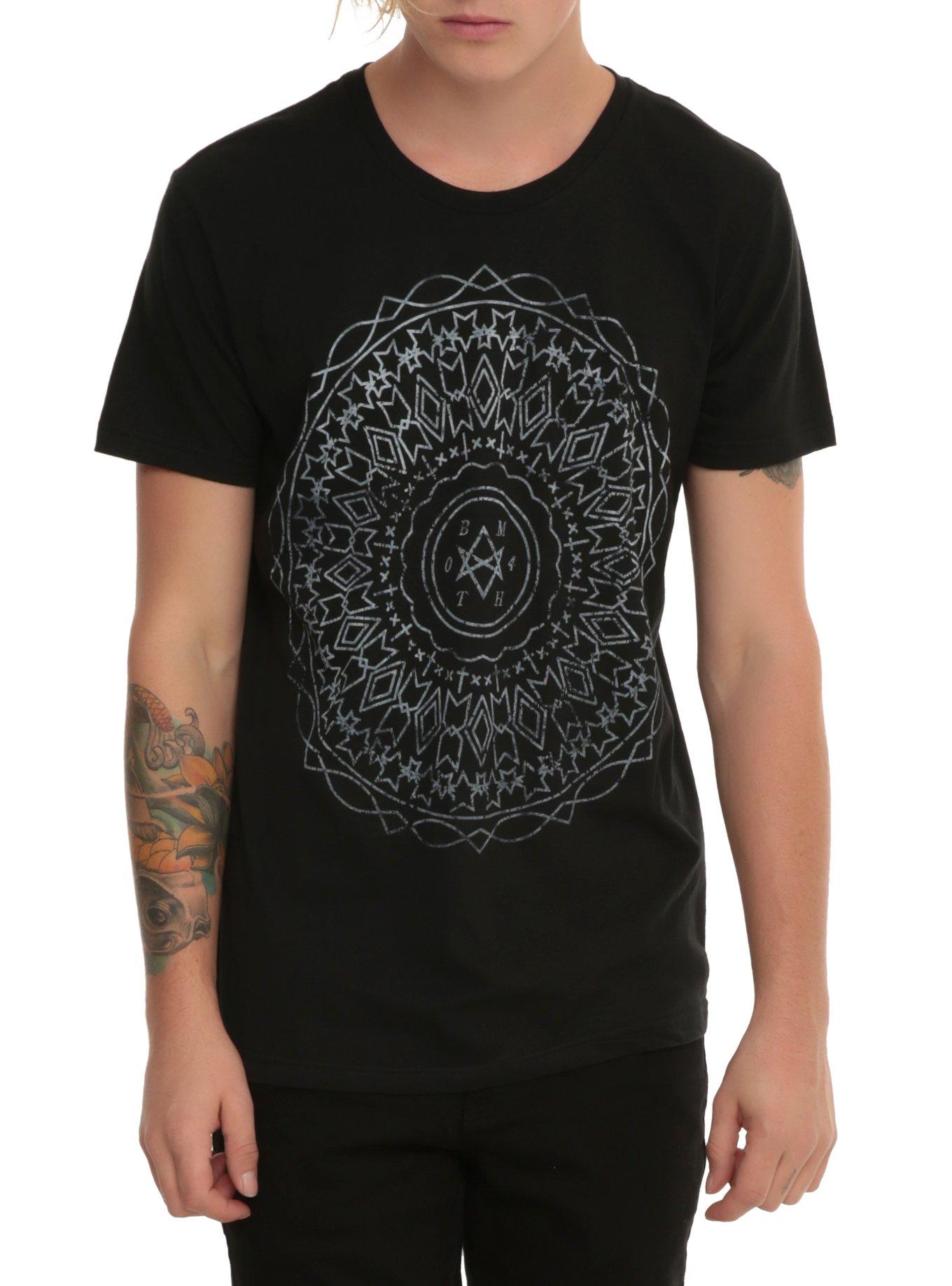 Bring Me The Horizon Circle Design T-Shirt, BLACK, hi-res