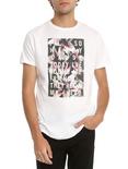 Nirvana Lithium Lyric Lilies T-Shirt, WHITE, hi-res