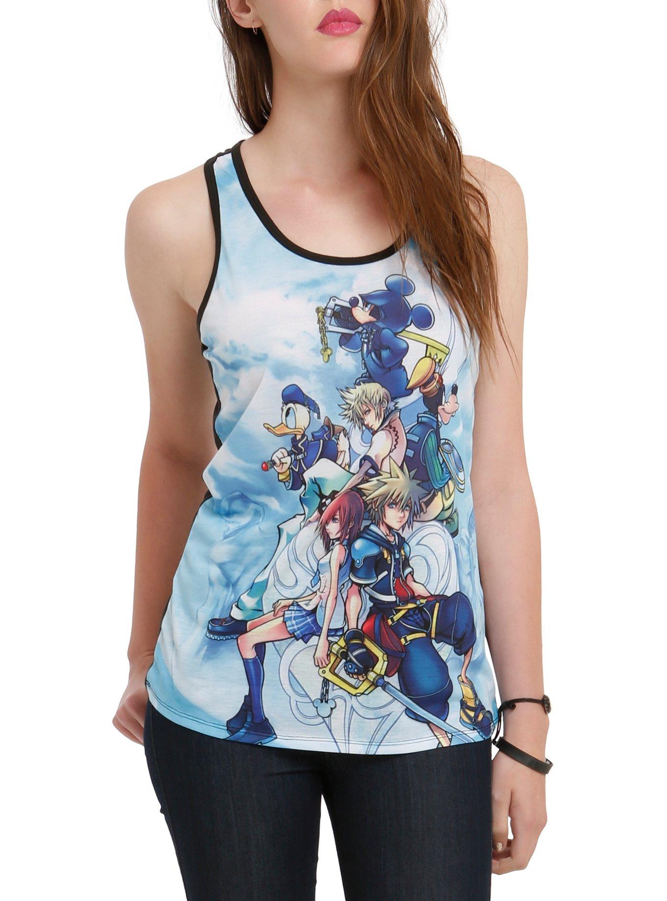 Disney Kingdom Hearts Group Girls Tank Top