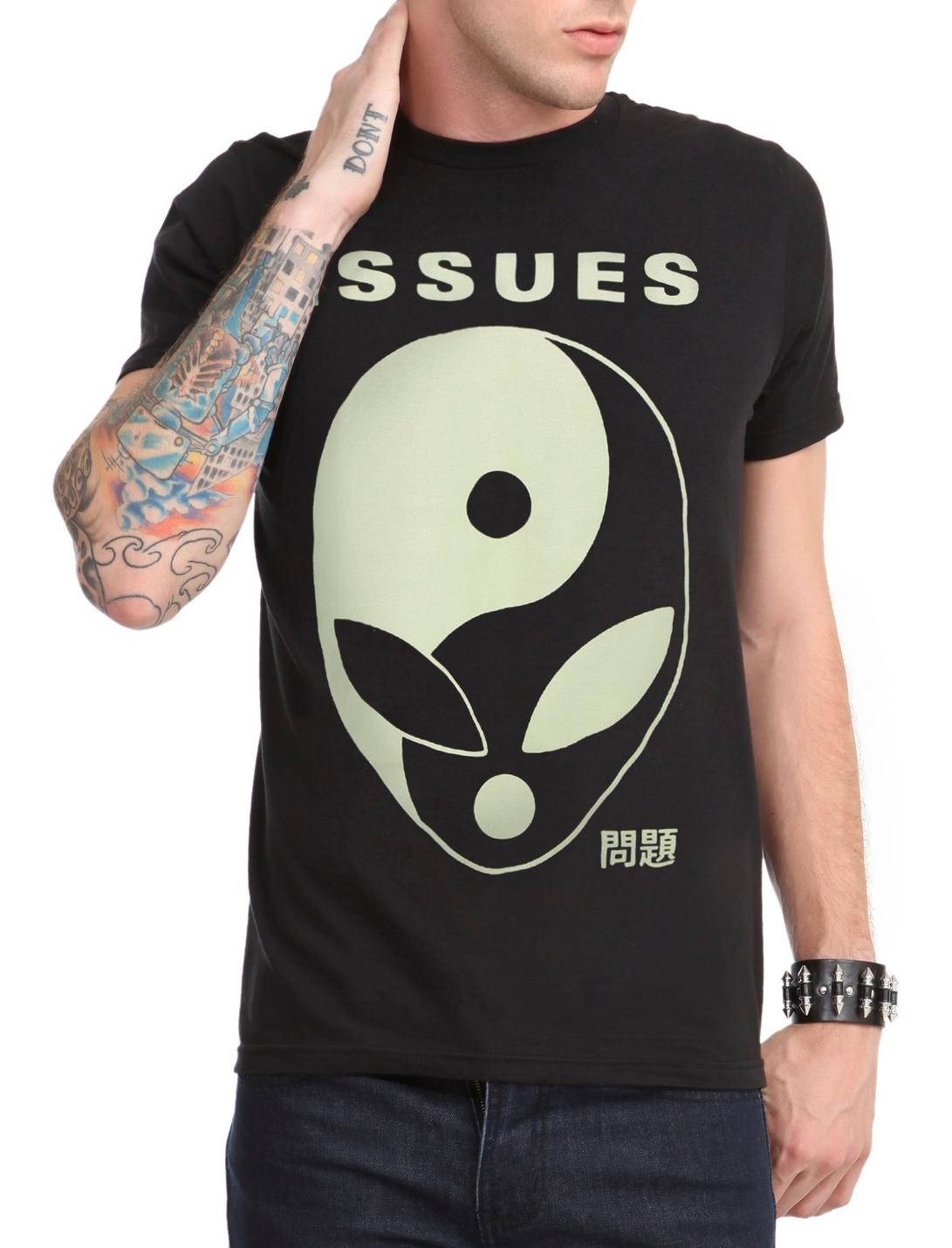 Issues Alien Yin-Yang T-Shirt, BLACK, hi-res