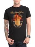 Three Days Grace Flame Hands T-Shirt, BLACK, hi-res