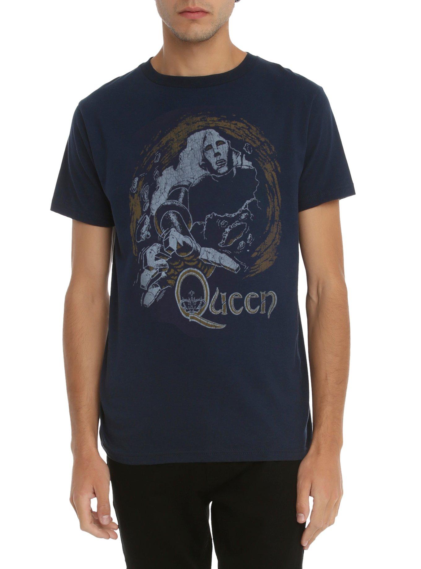 Queen Giant Robot T-Shirt, NAVY, hi-res