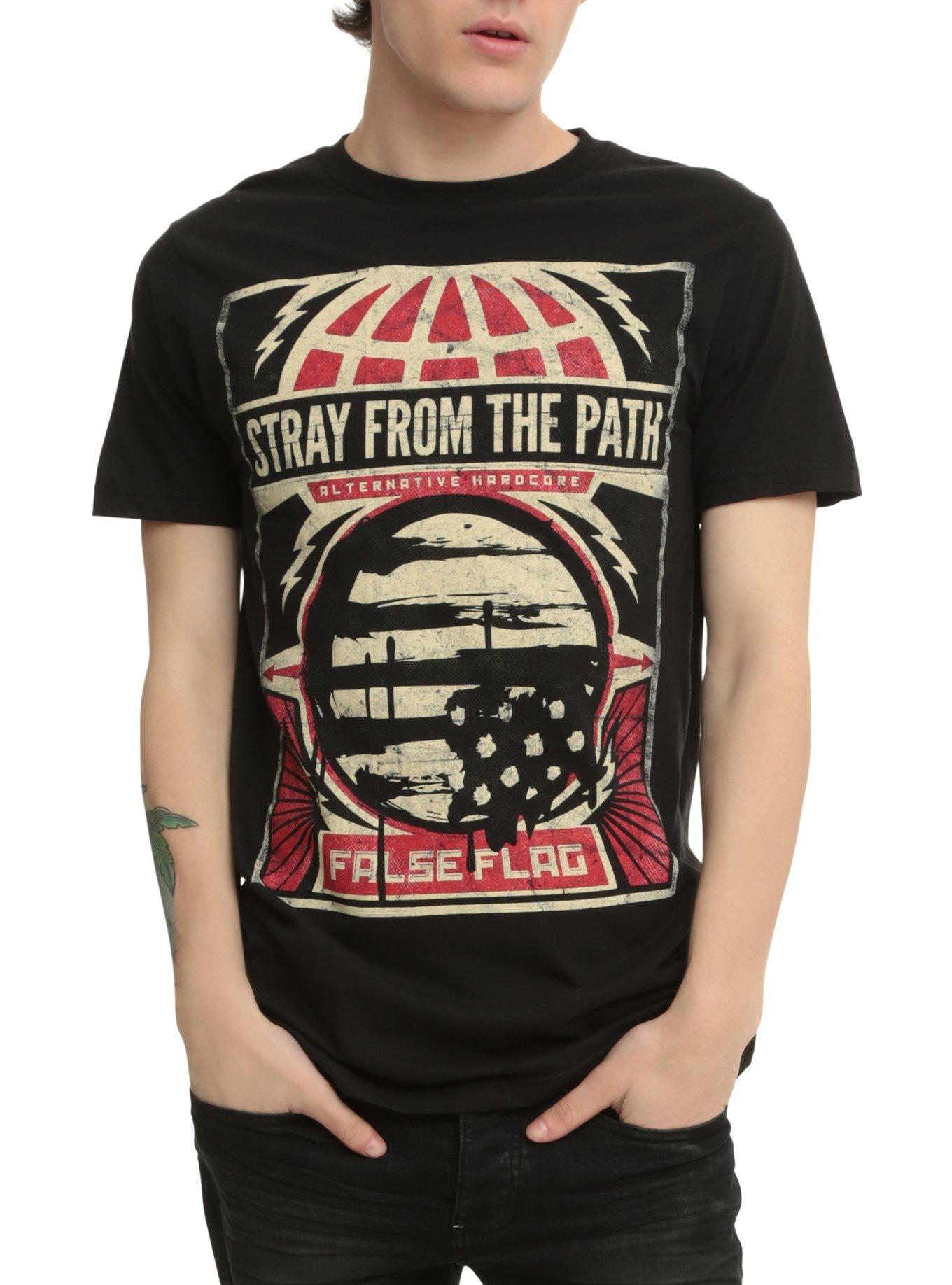 Stray From The Path False Flag T-Shirt, BLACK, hi-res
