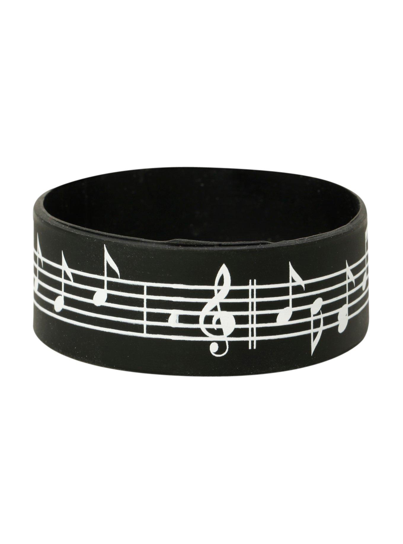 Sheet Music Rubber Bracelet, , hi-res