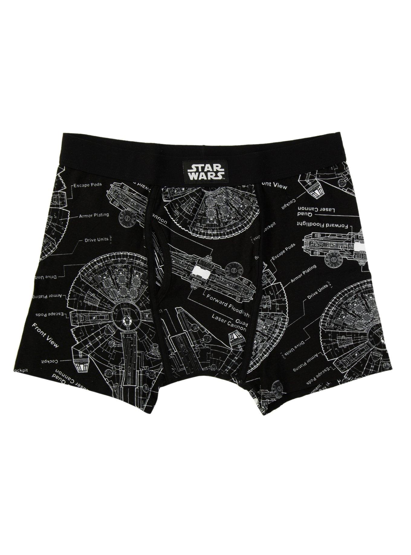 Star Wars Millennium Falcon Boxer Briefs, BLACK, hi-res