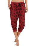 Supernatural Symbols Girls Pajama Pants, RED, hi-res
