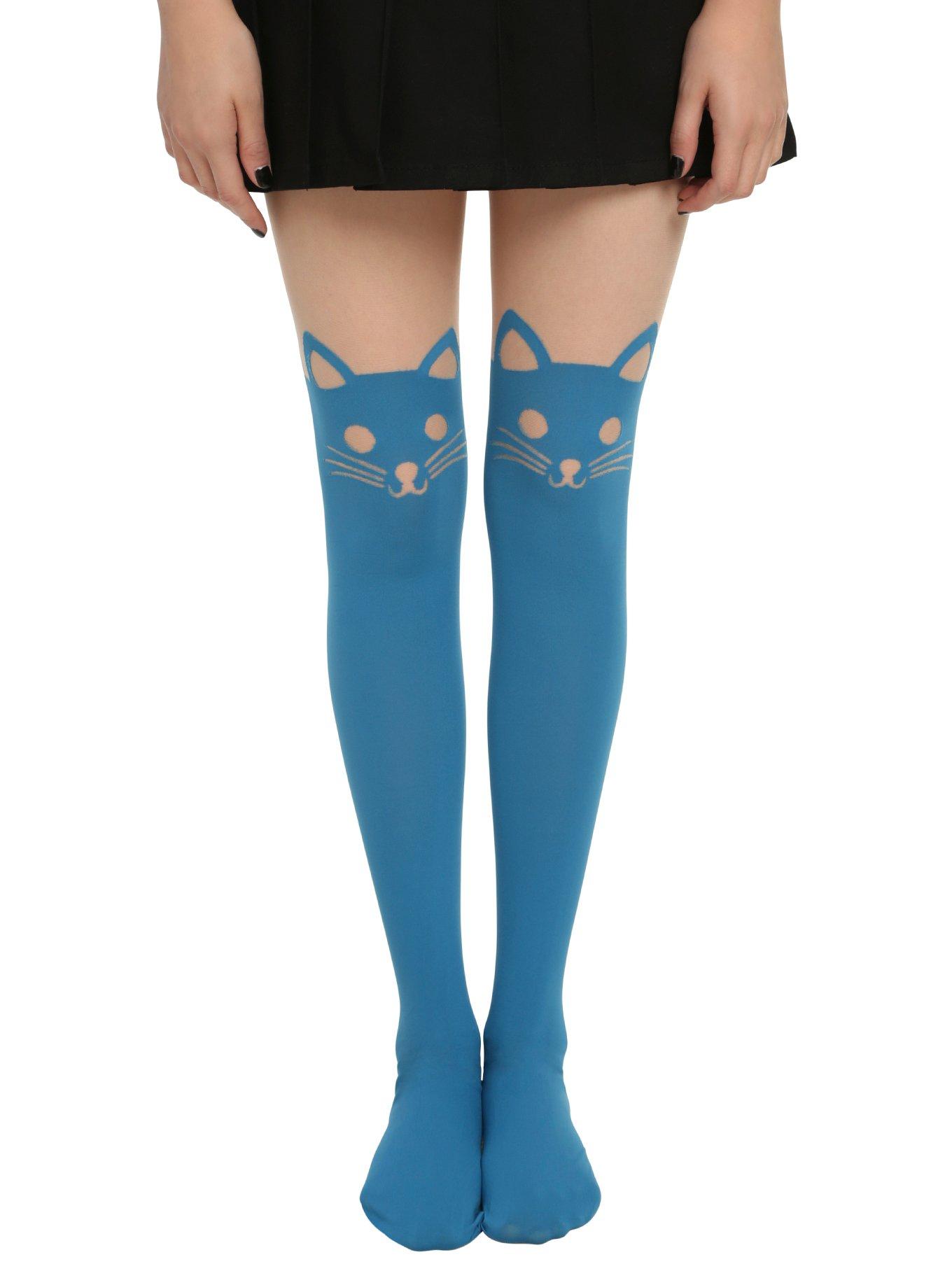 LOVEsick Cat Faux Thigh High Tights