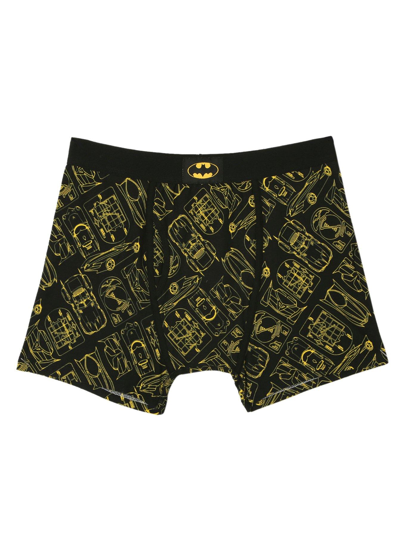 DC Comics Batman Batmobile Schematic Boxer Briefs | Hot Topic