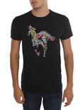 Deftones Floral Pony T-Shirt, BLACK, hi-res