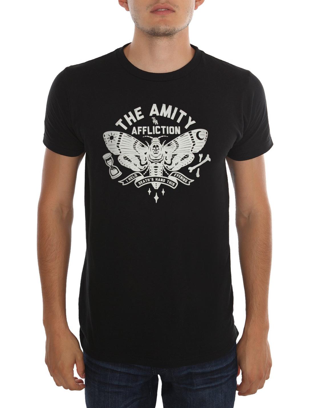 The Amity Affliction Death's Hand T-Shirt, BLACK, hi-res