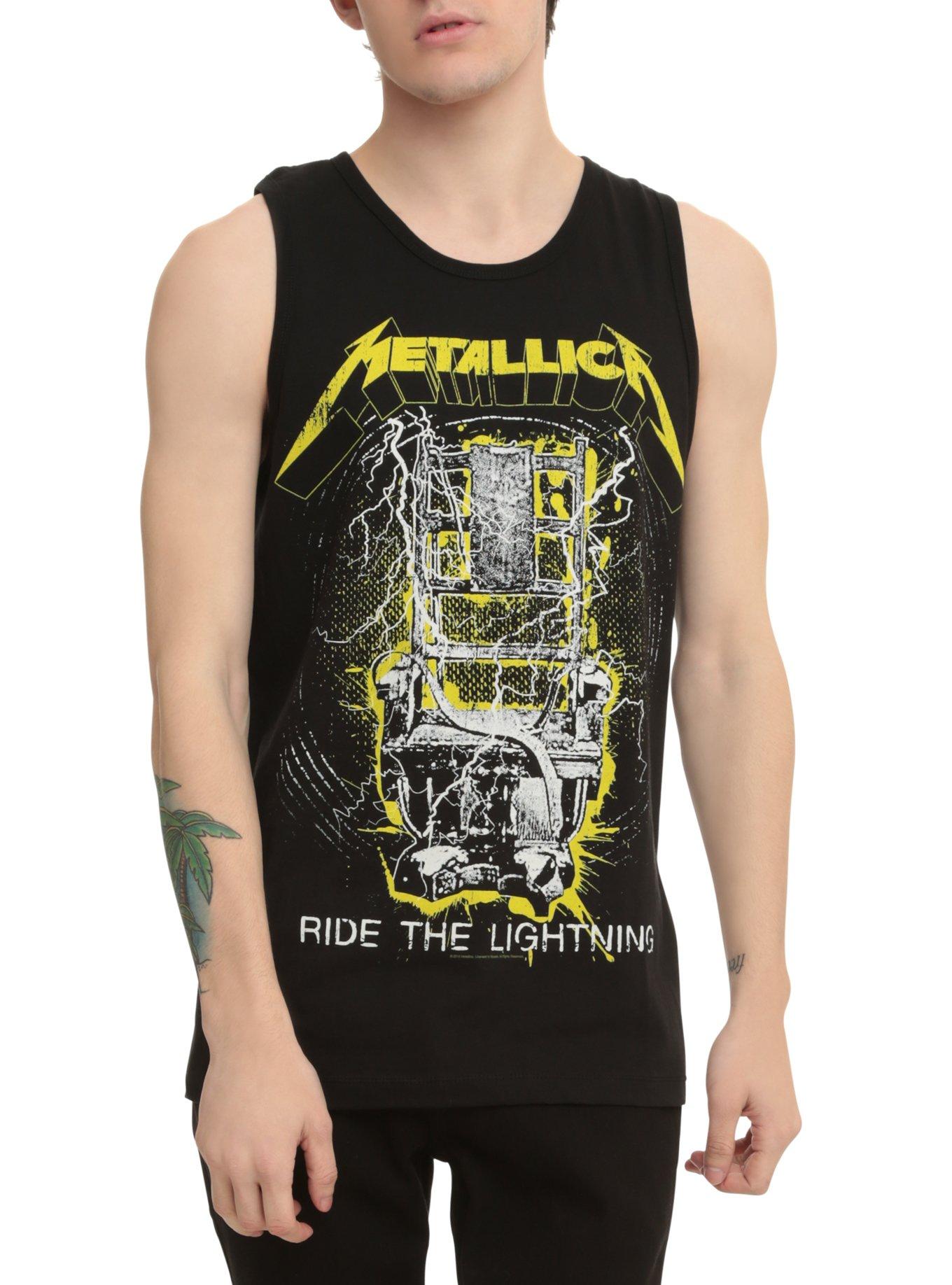 Men's tank top (jersey) METALLICA - RIDE THE LIGHTNING - BLACK/BLUE/WHITE -  AMPLIFIED