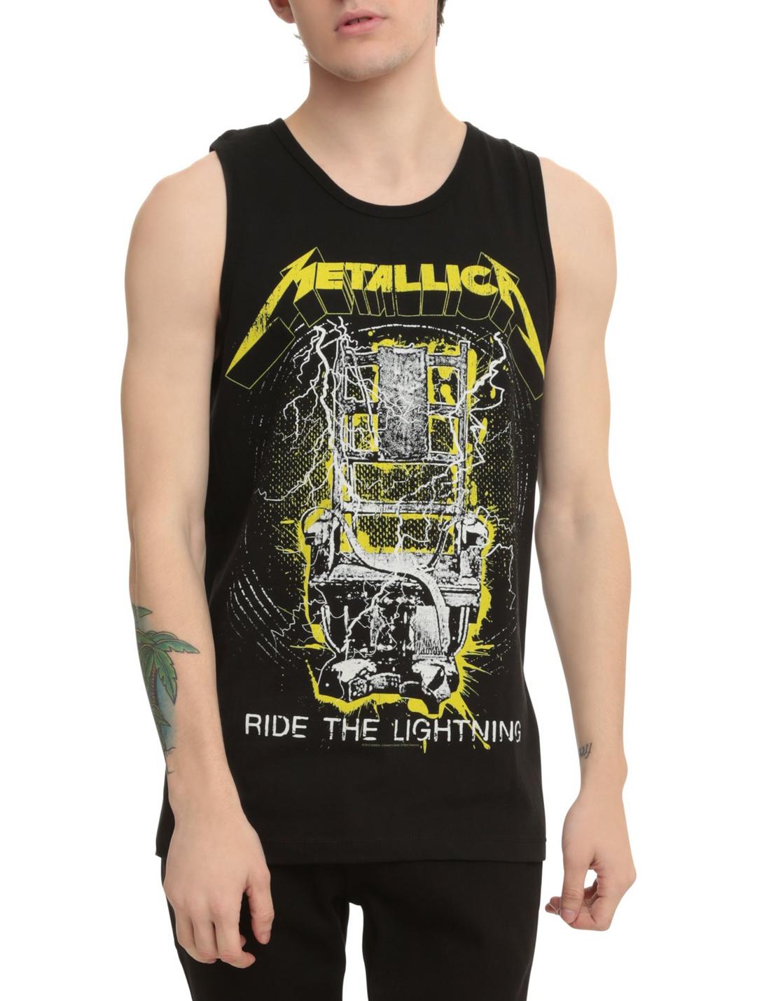Metallica Ride The Lightning Tank Top, BLACK, hi-res