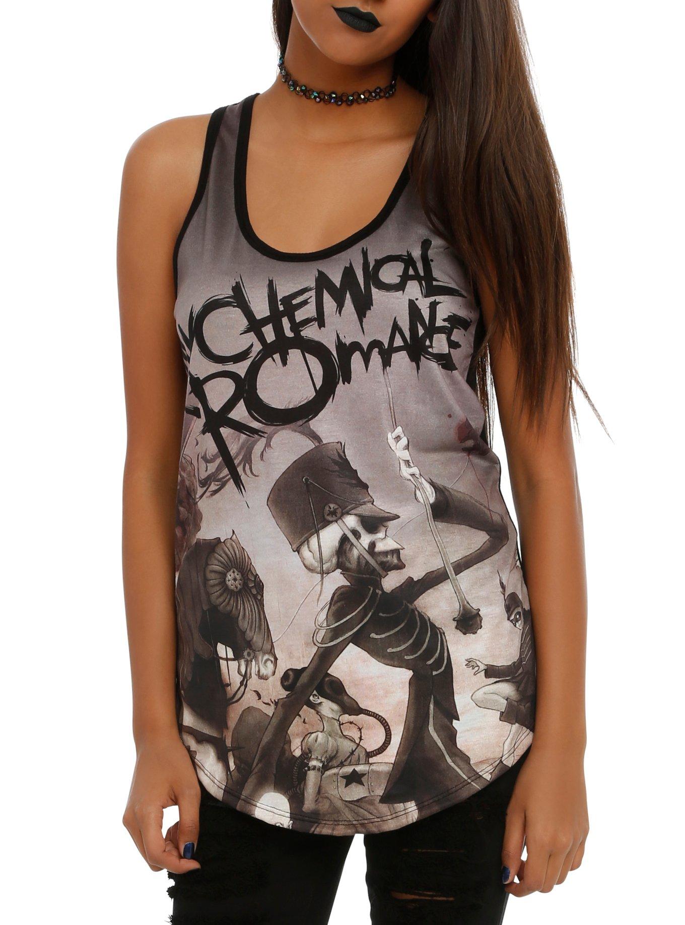 My Chemical Romance The Black Parade Sublimation Girls Tank Top, BLACK, hi-res