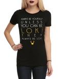 Marvel Always Be Loki Girls T-Shirt, BLACK, hi-res