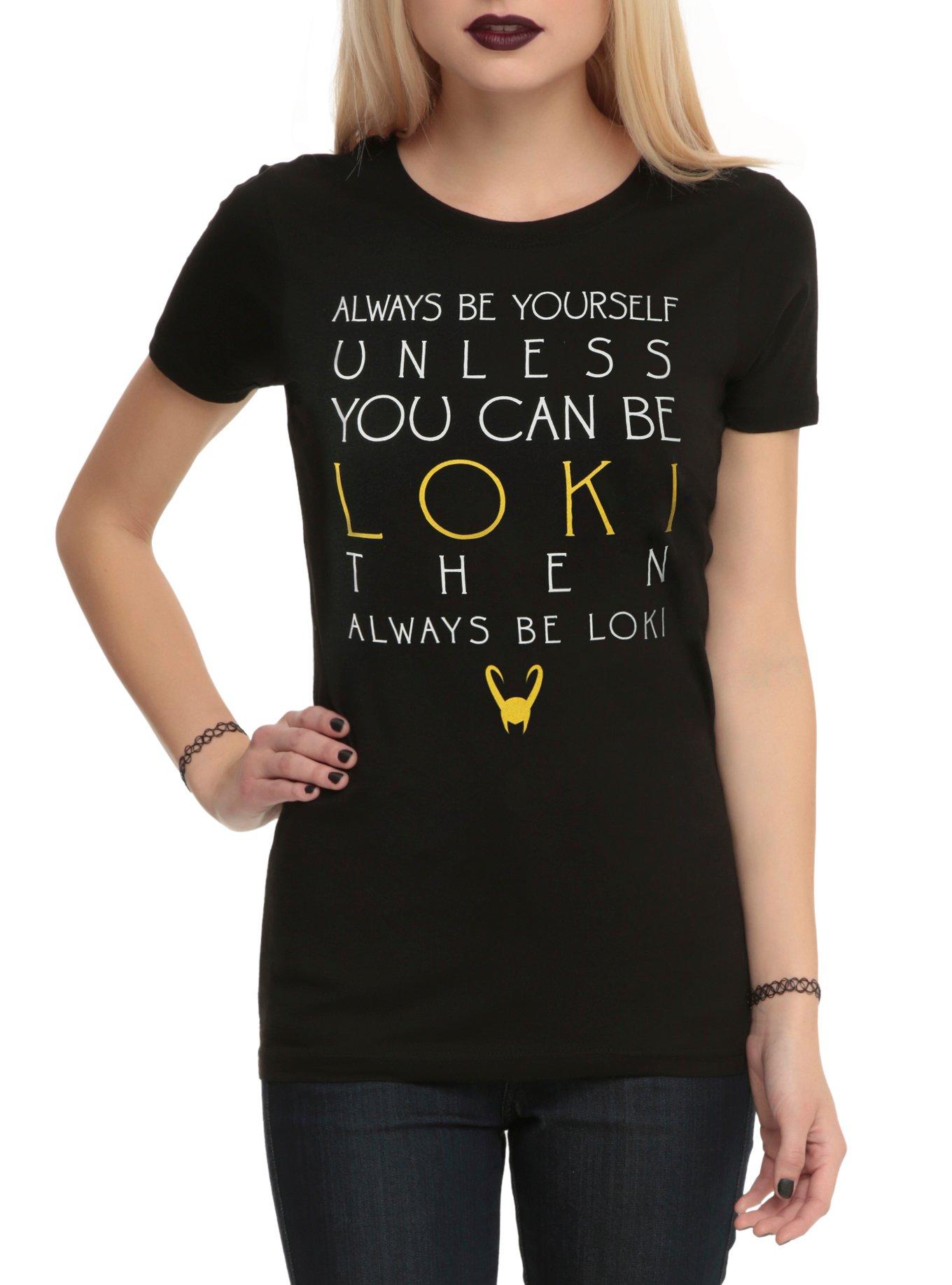 Marvel Always Be Loki Girls T-Shirt, BLACK, hi-res