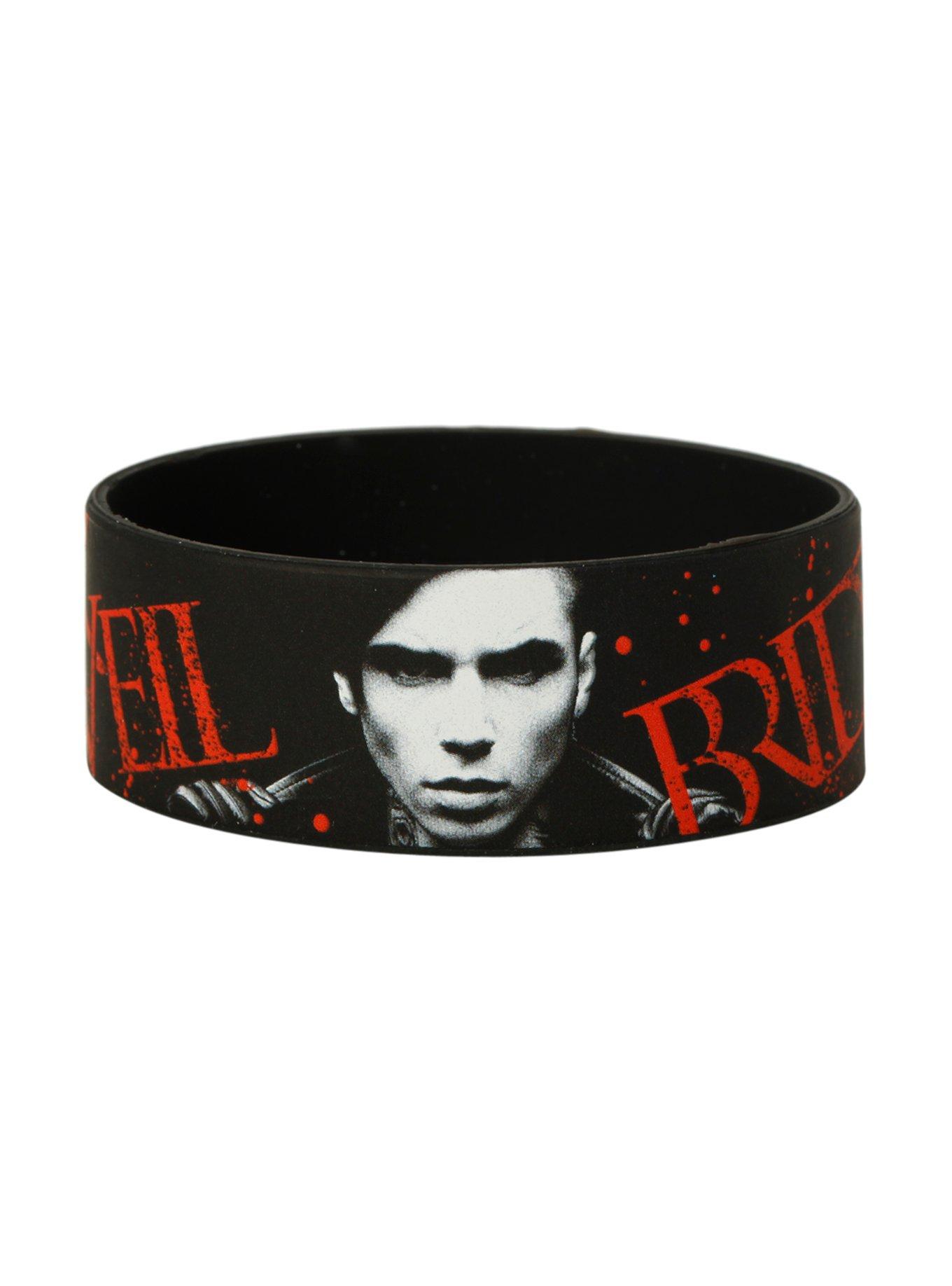 Black Veil Brides Andy Logo Rubber Bracelet, , hi-res