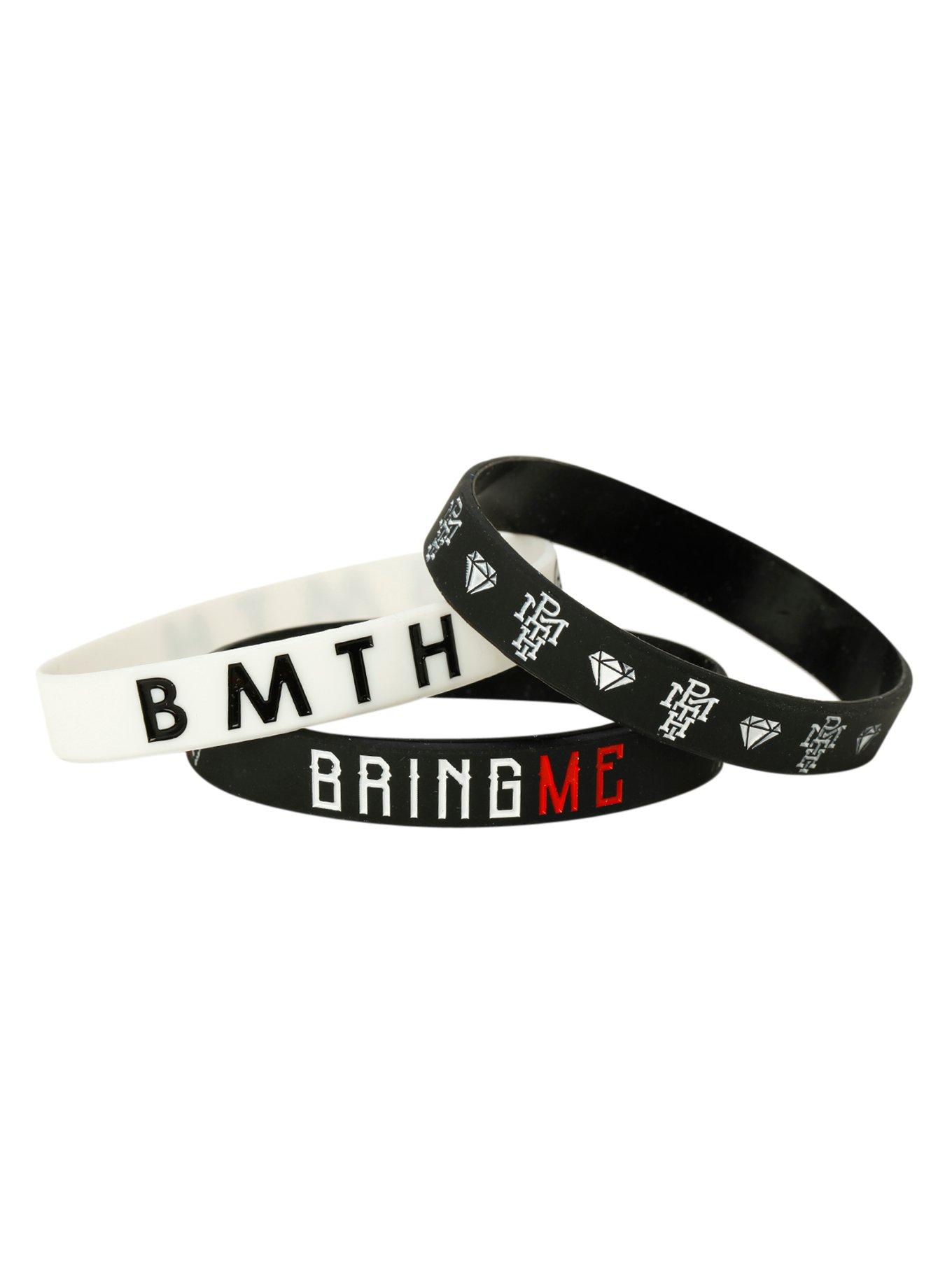 Bring Me The Horizon Logos Rubber Bracelet 3 Pack, , hi-res