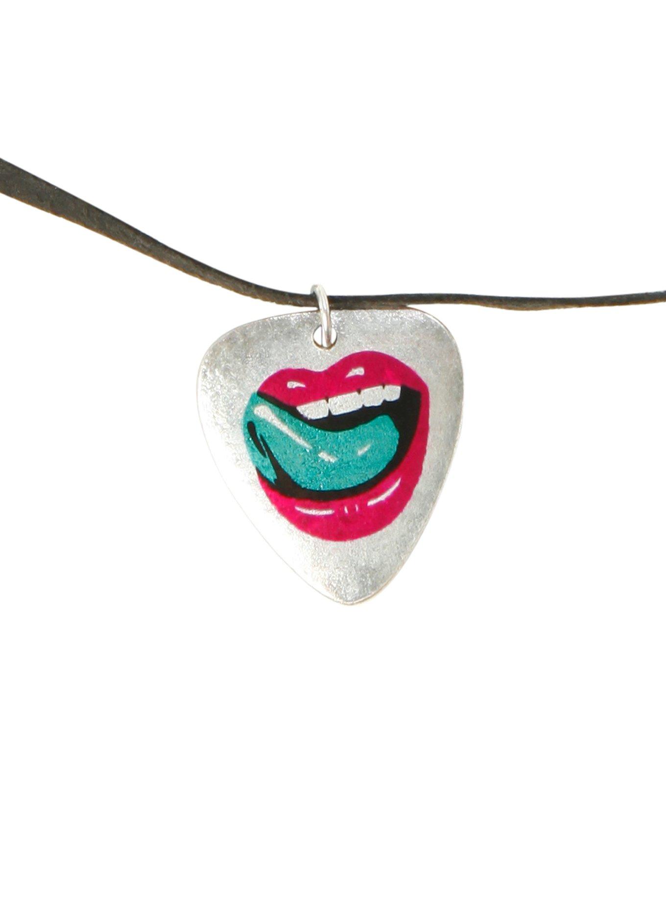 Falling In Reverse Just Like You Pick Cord Necklace, , hi-res