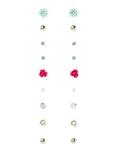 LOVEsick Flowers & Gems Earrings 9 Pair, , hi-res
