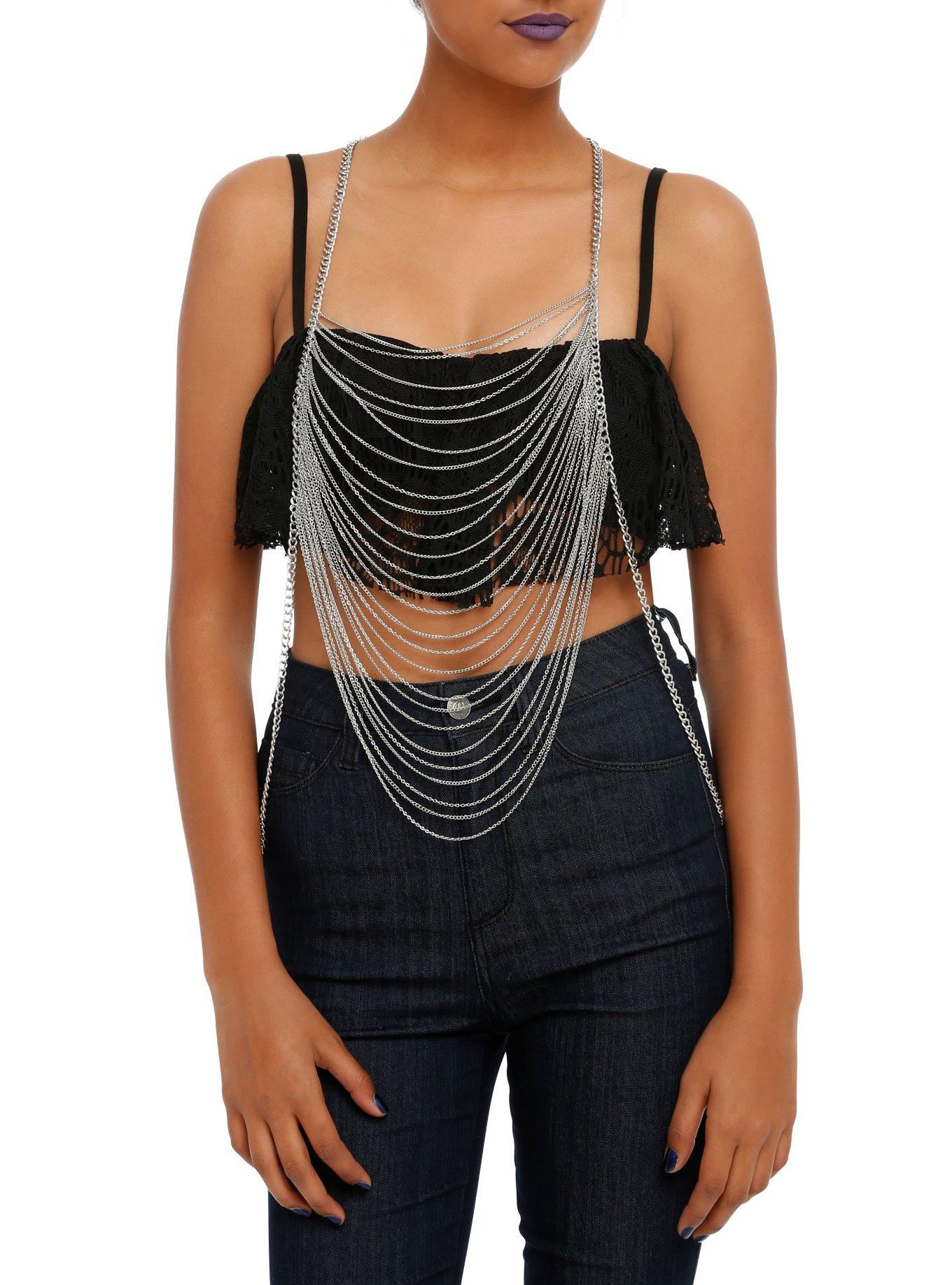 Multi Chain Body Harness, , hi-res