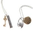 LOVEsick Heart Key Best Friends Long Necklace Set, , hi-res