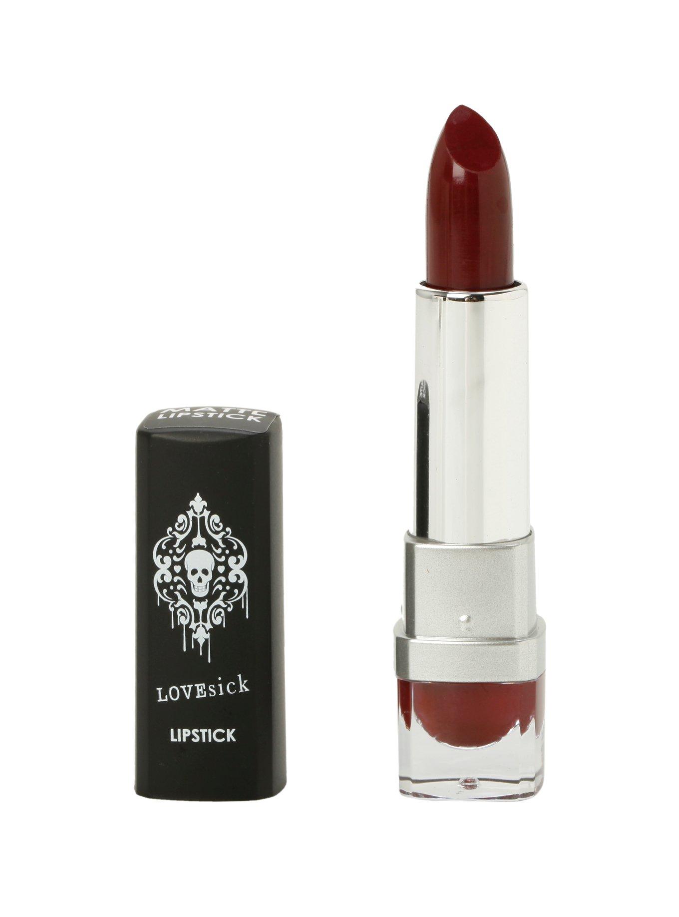 LOVEsick Matte Merlot Lipstick, , hi-res