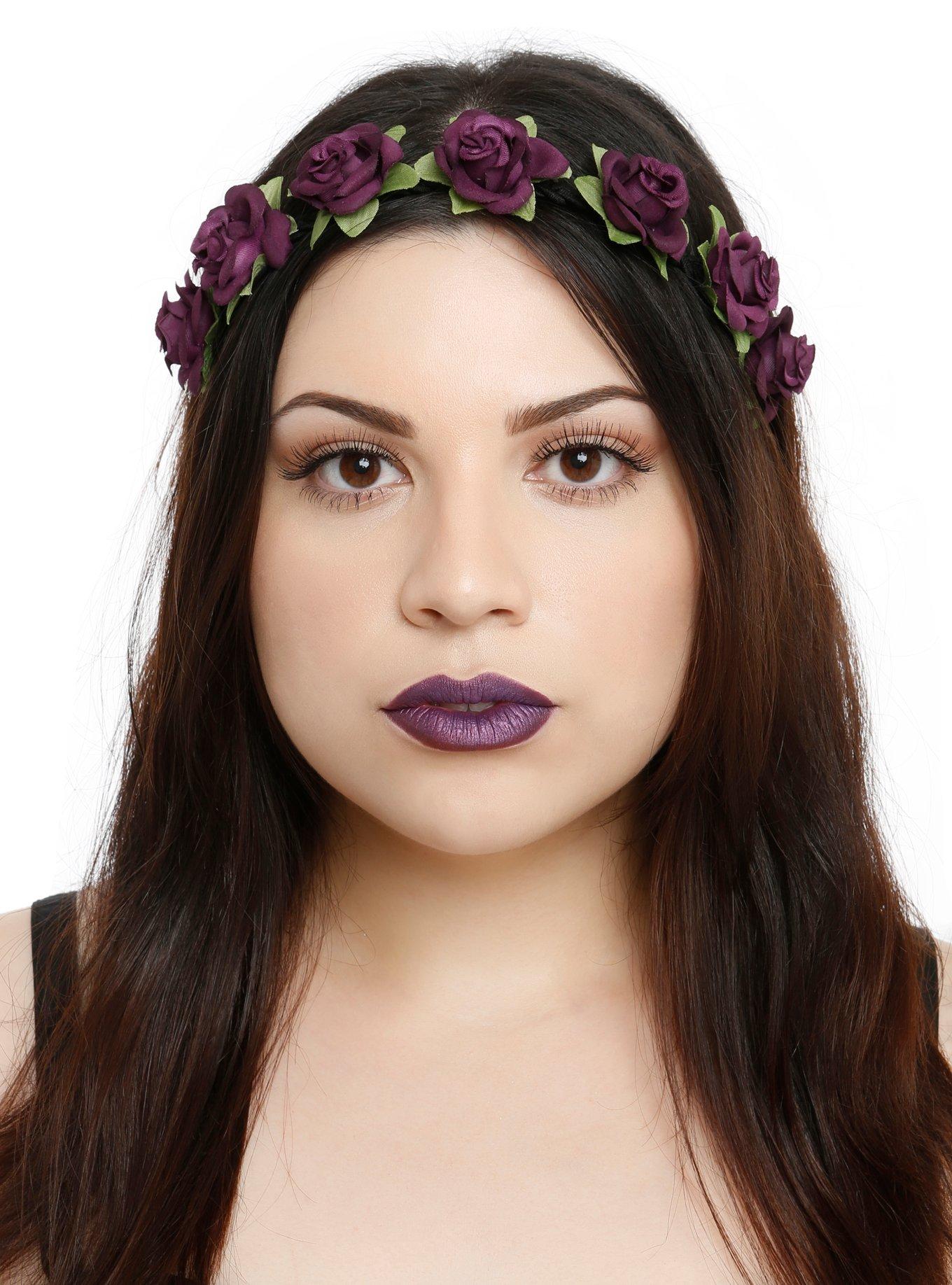 LOVEsick Purple Rose Headband, , hi-res