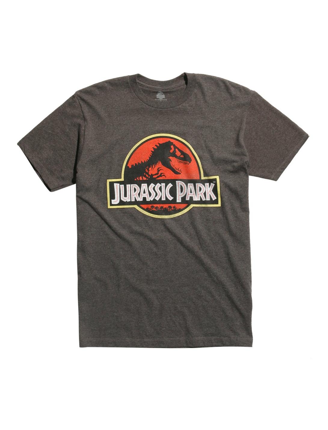 Jurassic Park Logo T-Shirt, CHARCOAL, hi-res
