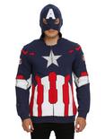 Marvel Universe Captain America Costume Zip Hoodie, , hi-res