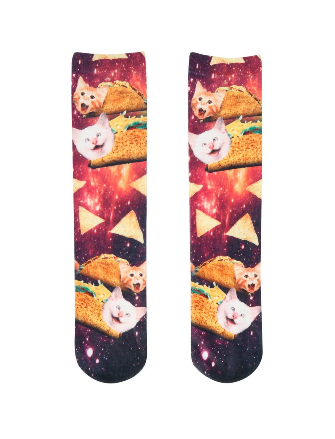 RUDE Taco Cat Galaxy Ankle Socks, , hi-res
