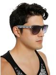 Black Grey Native Arm Smooth Touch Retro Sunglasses, , hi-res