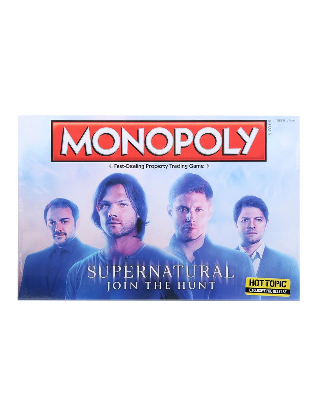Monopoly Supernatural Board Game Hot Topic Exclusive Pre-Release, , hi-res