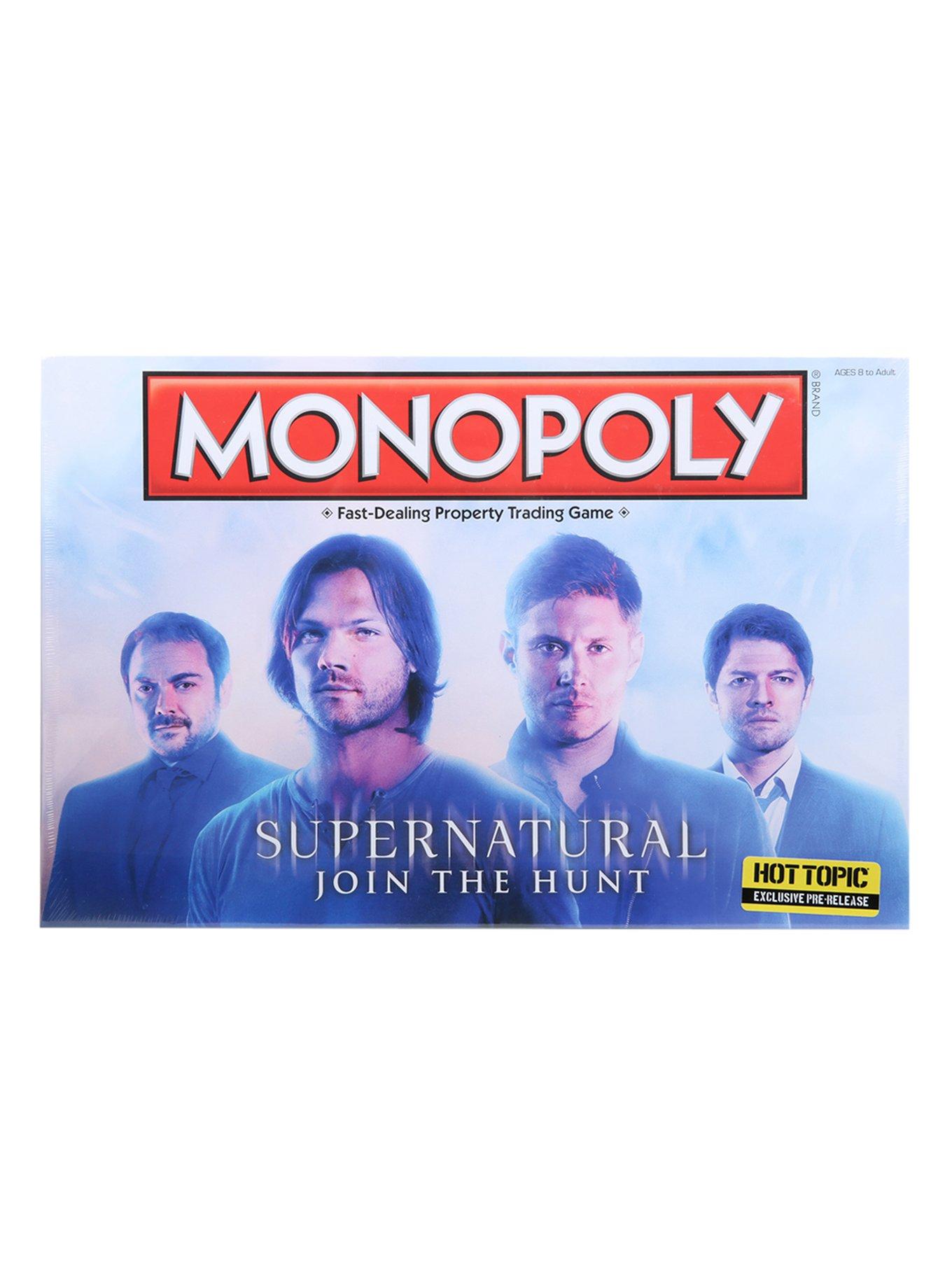 Monopoly Supernatural Board Game Hot Topic Exclusive Pre-Release, , hi-res