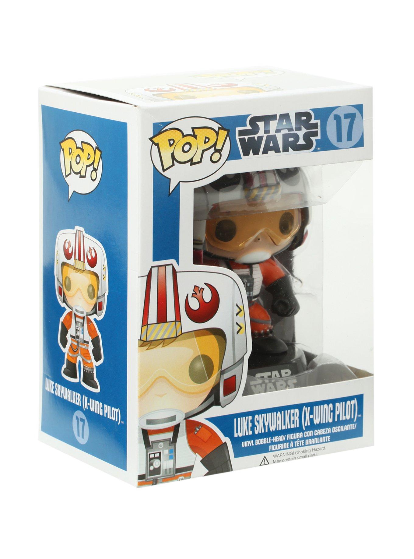 Star Wars Vinyl Bobble-Head Figure w/ Stand for sale online : ~3.75 Funko POP X-Wing Pilot Luke Skywalker 