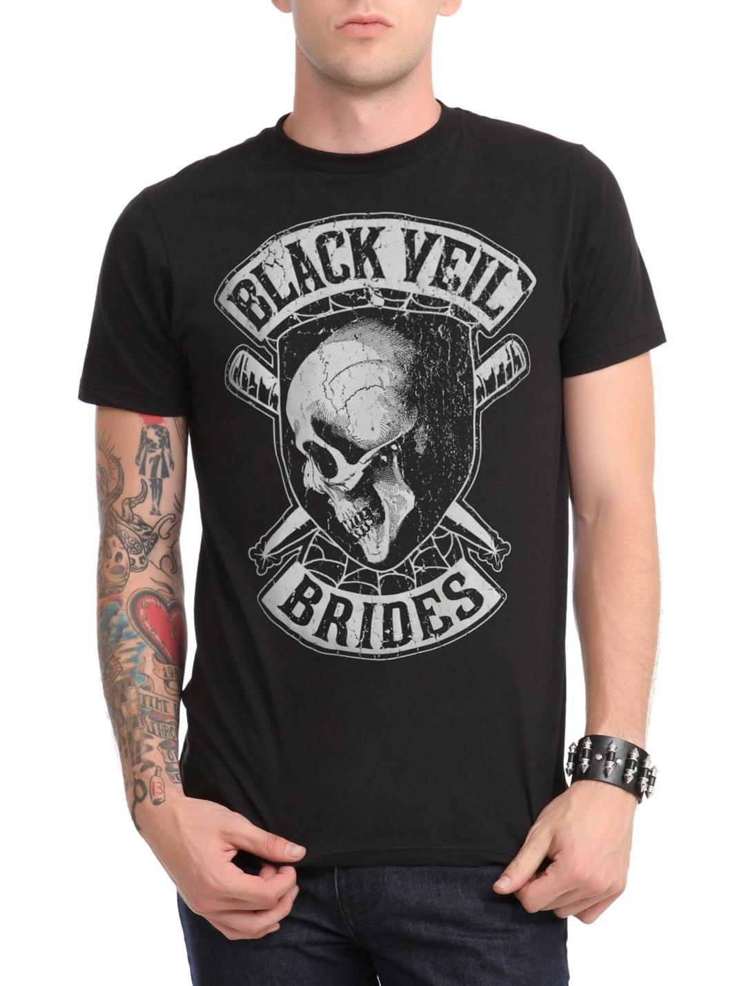 Black Veil Brides Moto Logo T-Shirt, BLACK, hi-res