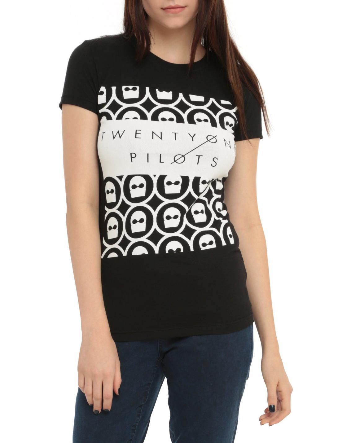 Twenty One Pilots Mask Girls T-Shirt, BLACK, hi-res