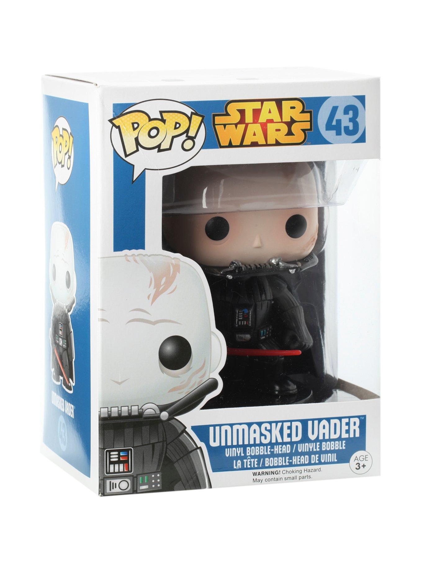 Funko Star Wars Pop! Unmasked Vader Vinyl Bobble-Head, , hi-res