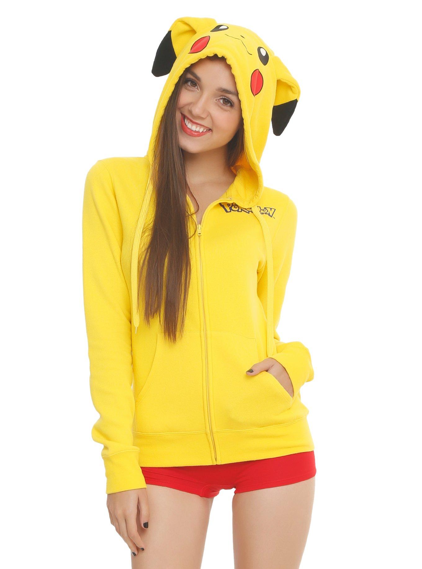 Kids' Pokemon Pikachu Costume Hoodie - Yellow XS