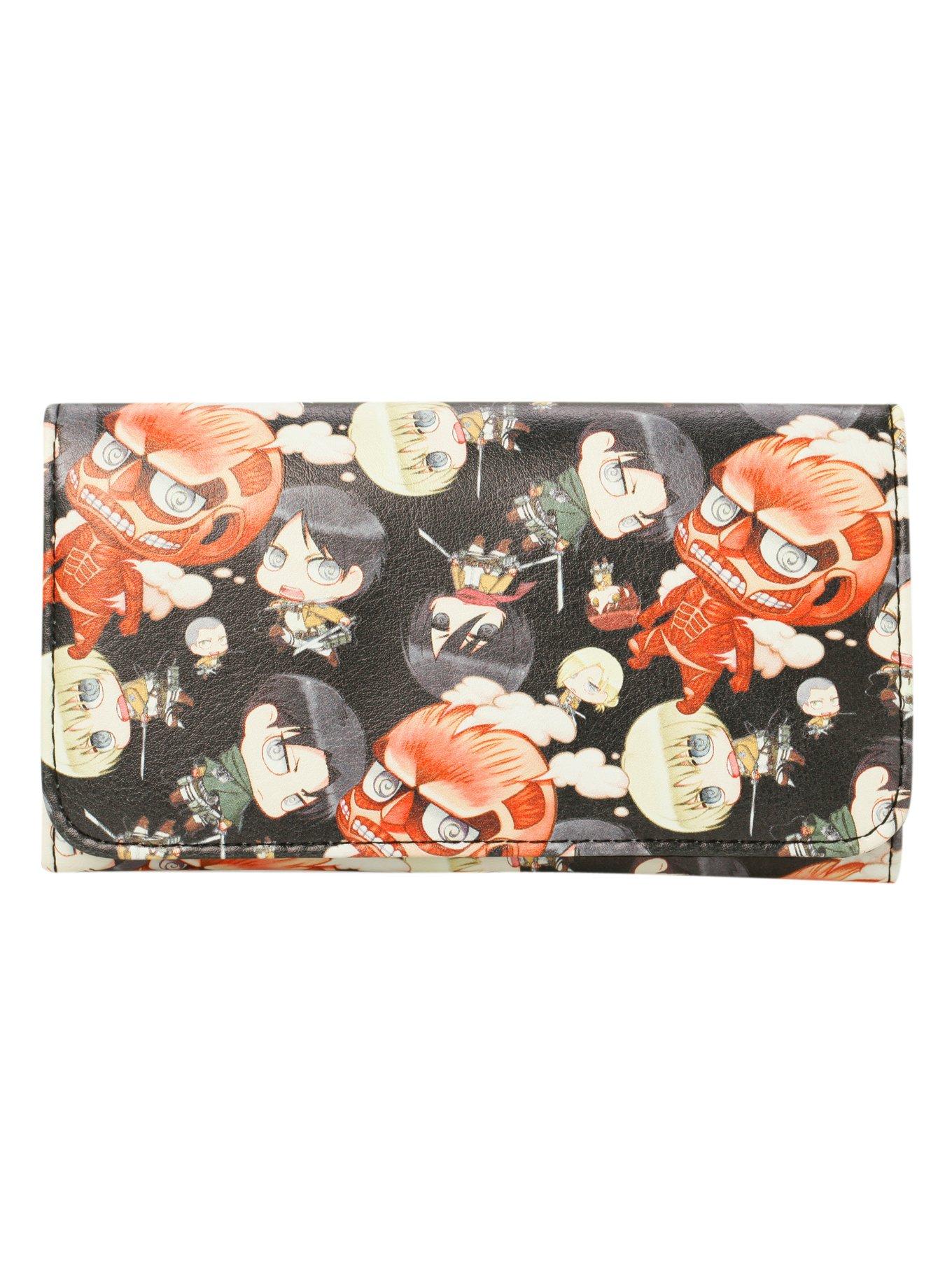Attack On Titan Chibi Flap Wallet, , hi-res