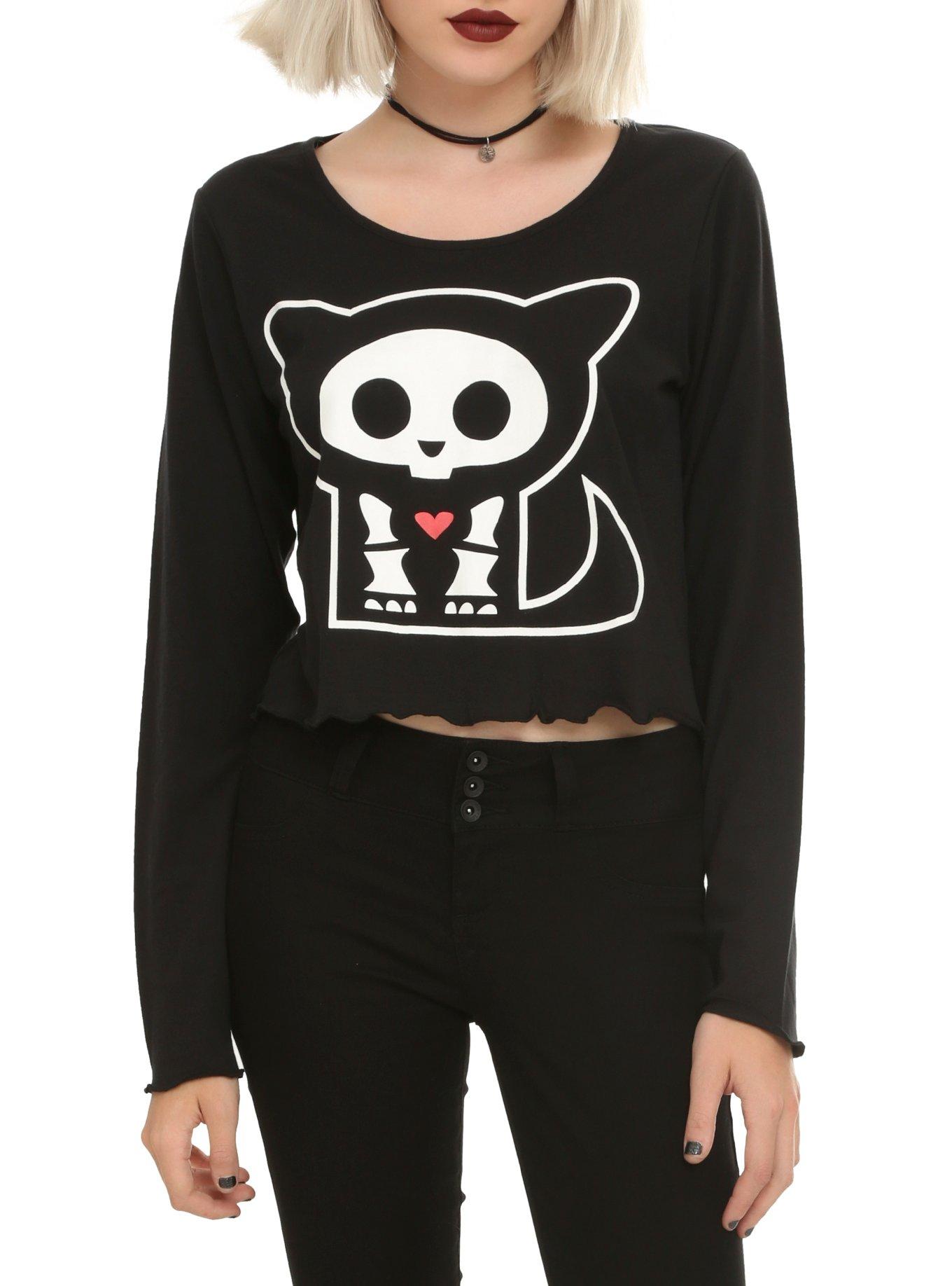 Skelanimals Kit Girls Top, BLACK, hi-res