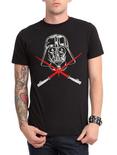 Star Wars Darth Vader Crossed Lightsabers T-Shirt, BLACK, hi-res