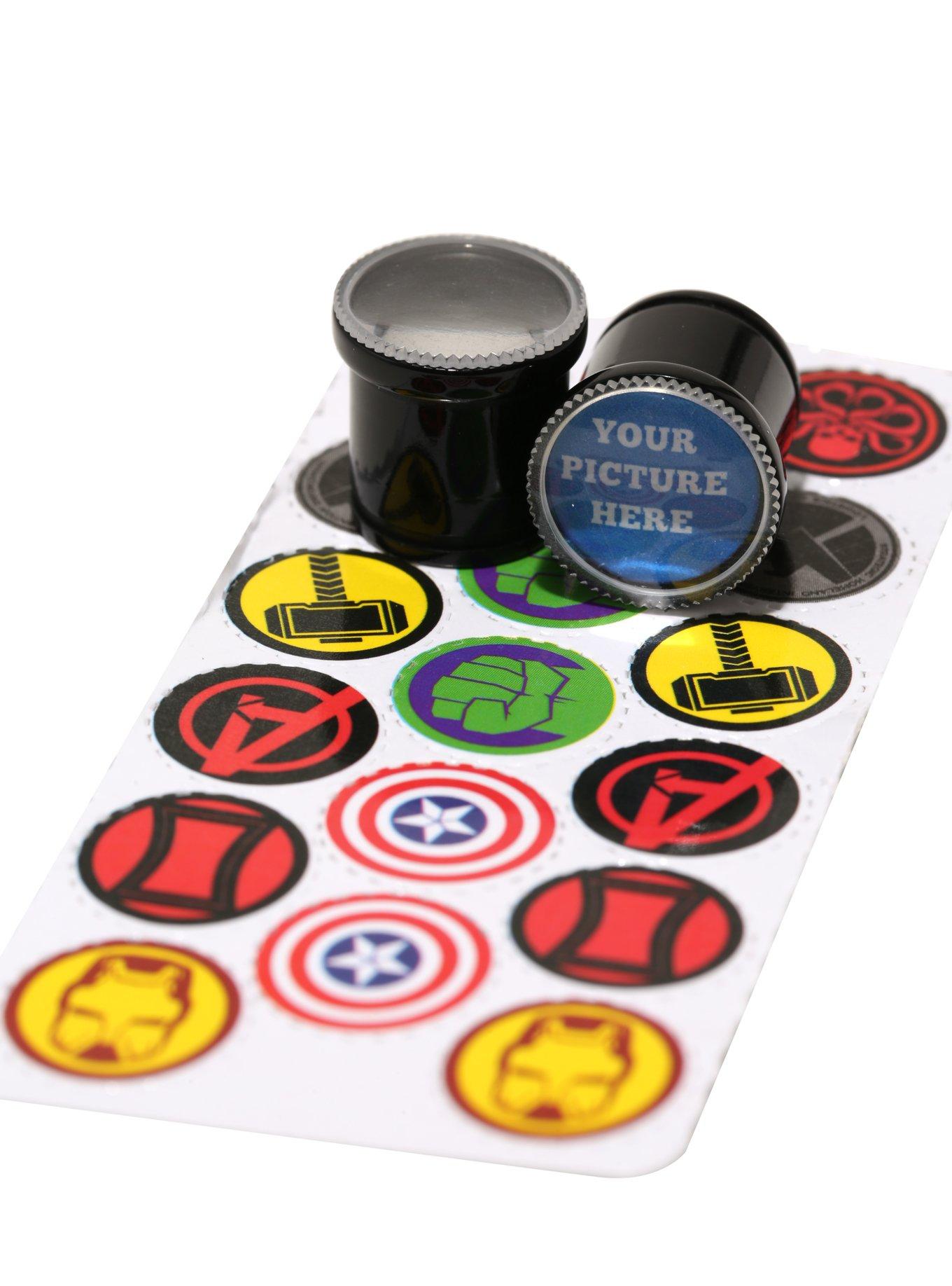 Marvel Avengers Interchangeable Icon Plugs, BLACK, hi-res