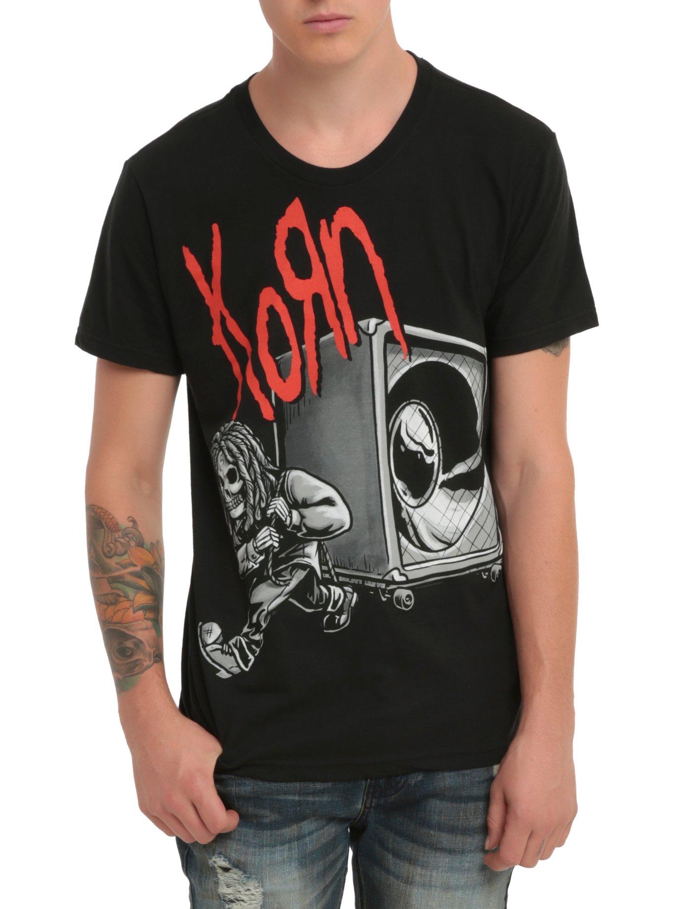 Korn Speaker Guy T-Shirt, BLACK, hi-res