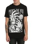 Pierce The Veil Rose Hands T-Shirt, BLACK, hi-res