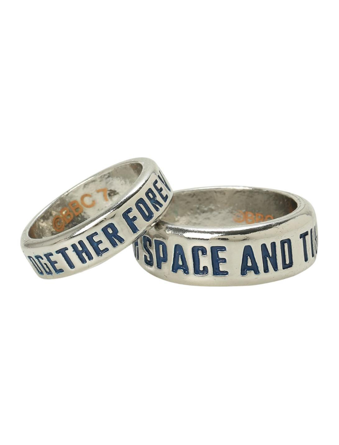 Doctor Who TARDIS His & Hers Ring Set, , hi-res