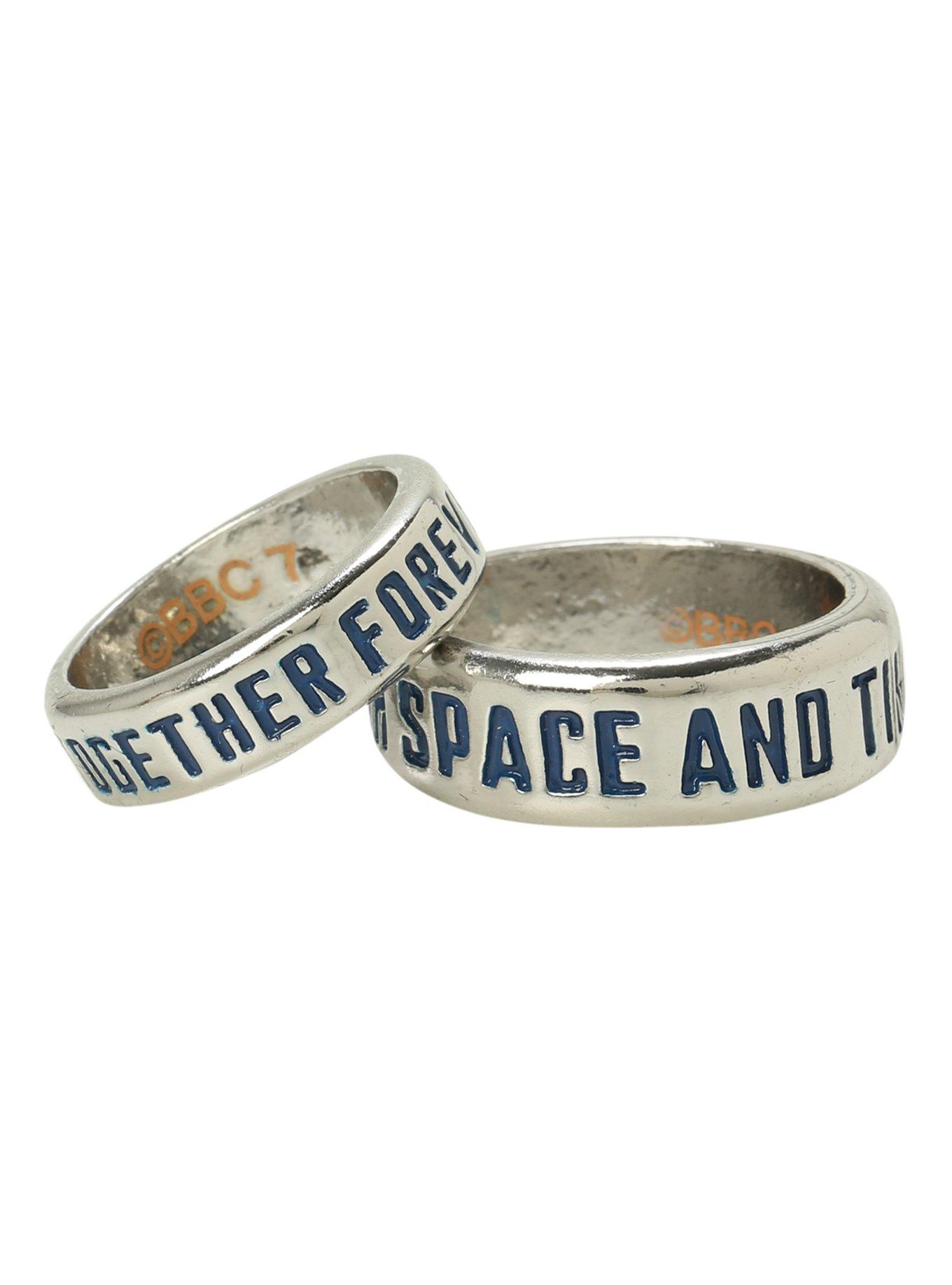 Doctor Who TARDIS His & Hers Ring Set, , hi-res