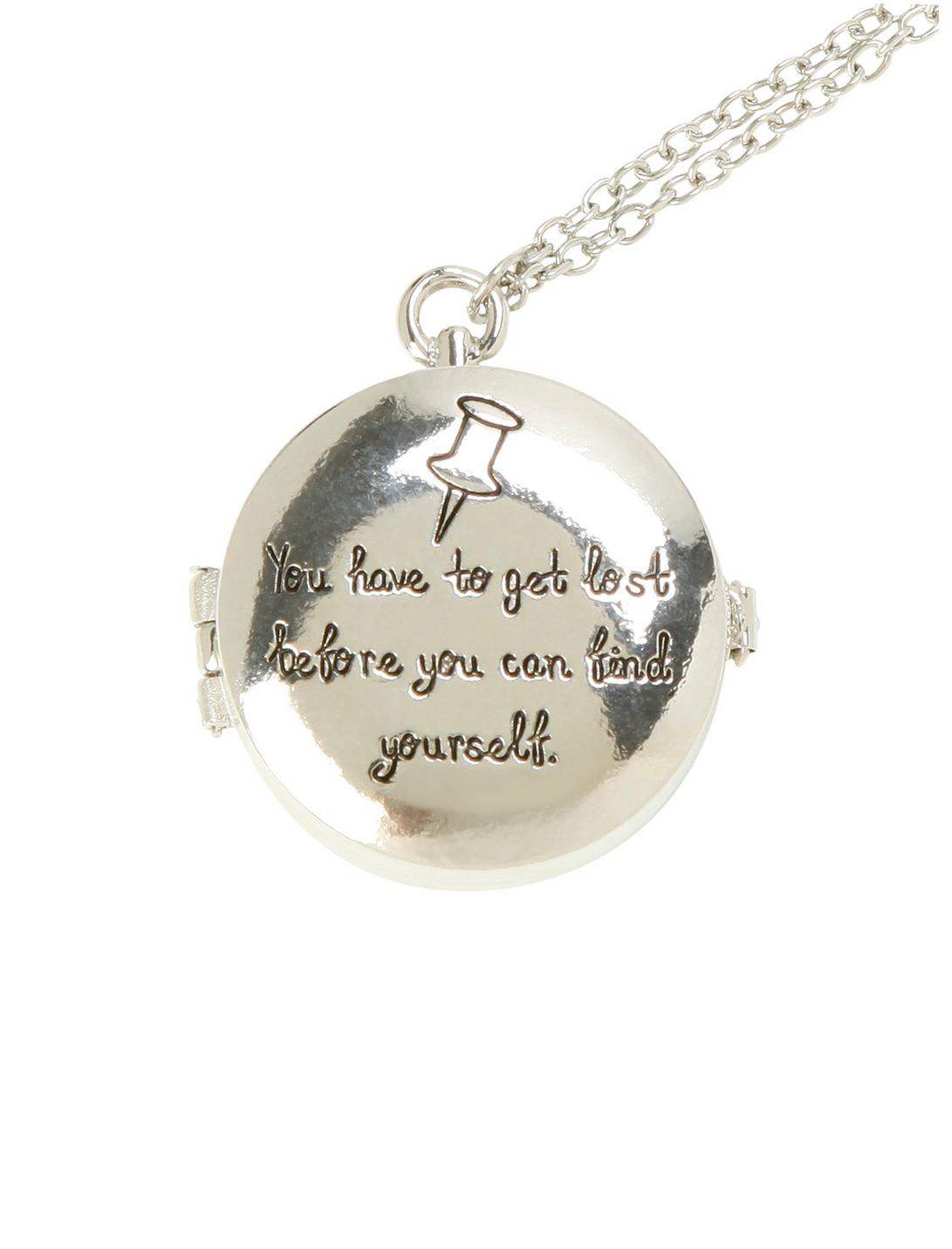 Paper Towns Find Yourself Compass Necklace, , hi-res